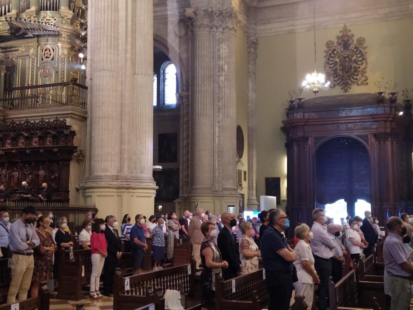 Celebración en la Catedral de Málaga de las bodas de oro episcopales de Mons. Ramón Buxarrais