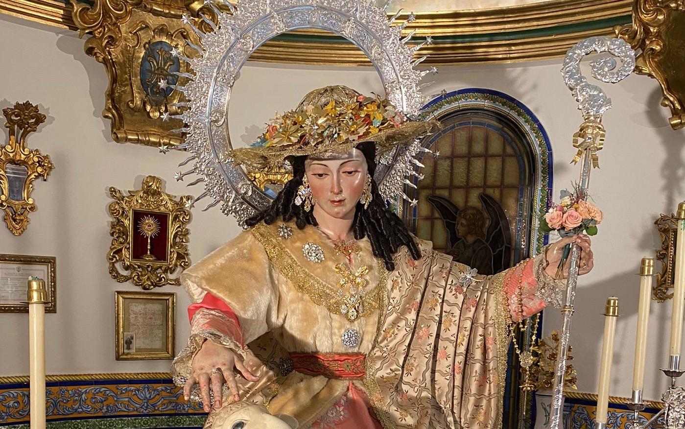 La Divina Pastora acude a El Buen Pastor y visita a los enfermos de ambas feligresías