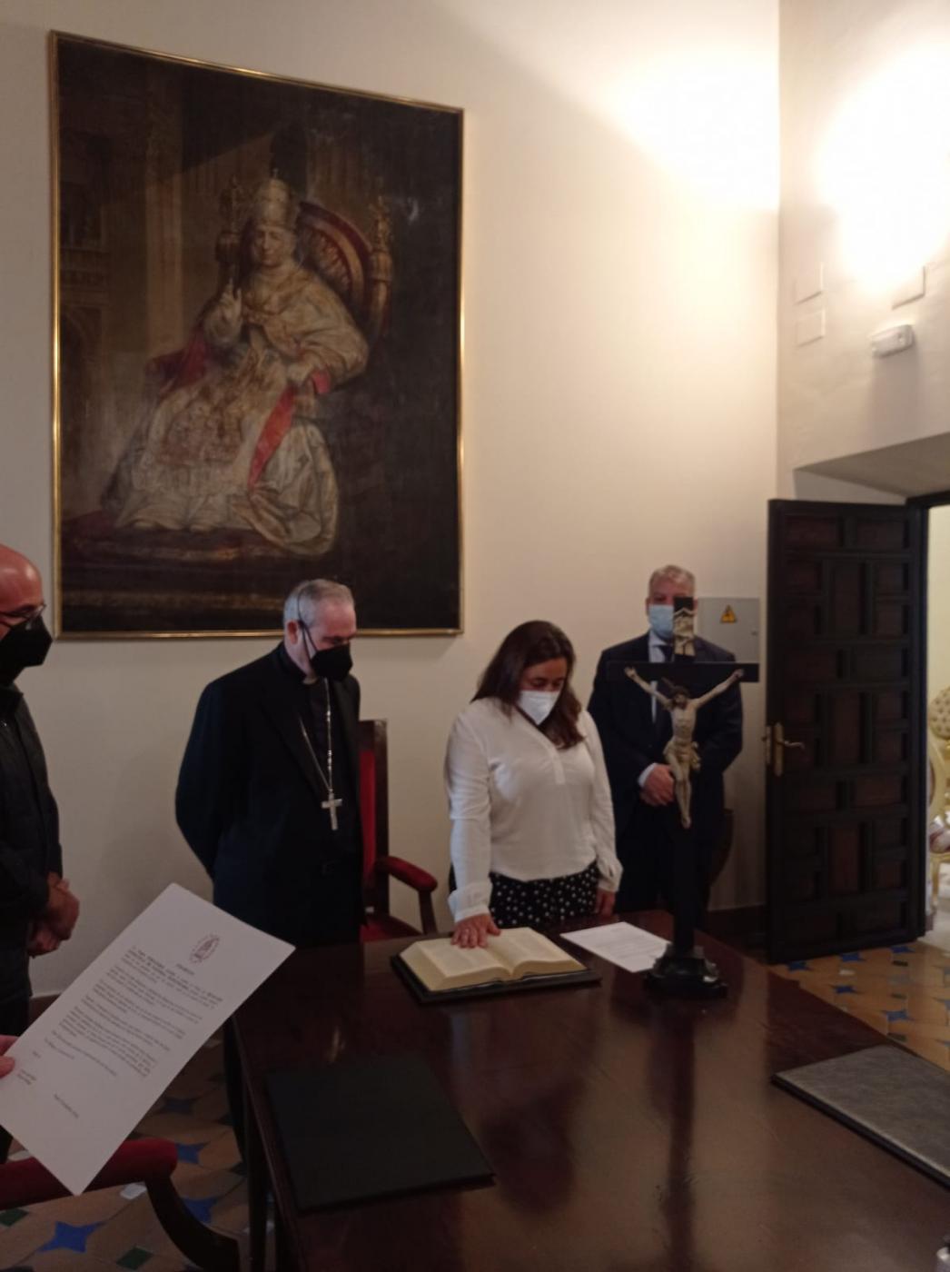Jura y profesión de fe de Pilar Gallardo como delegada episcopal de Pastoral de Migraciones y Gitanos