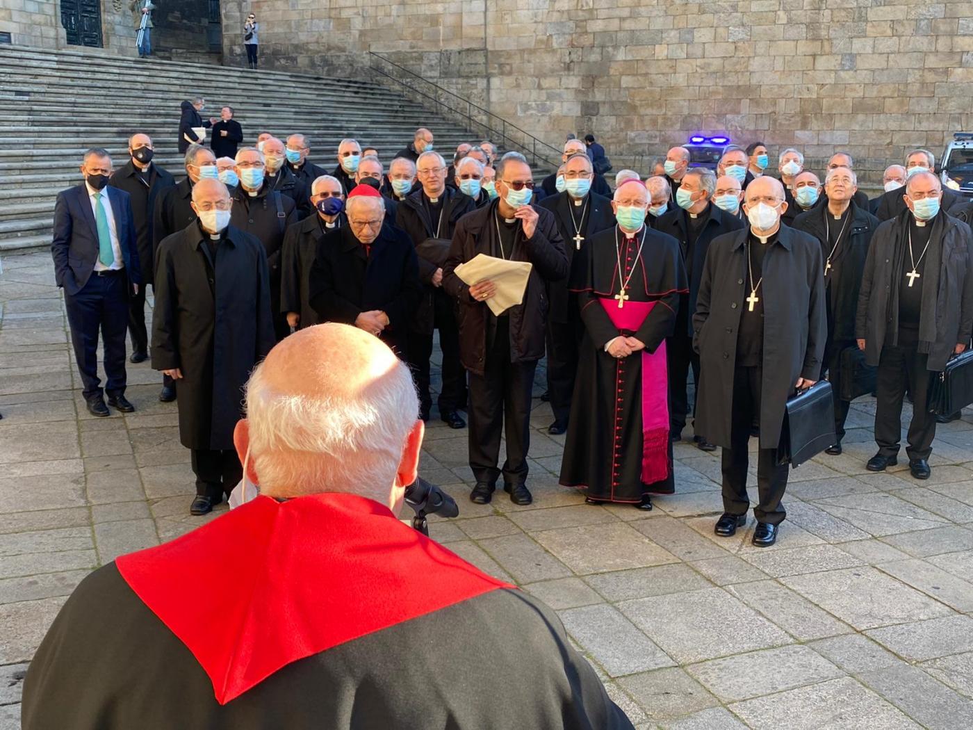 Obispos participantes en la peregrinación a la tumba del Apóstol Santiago