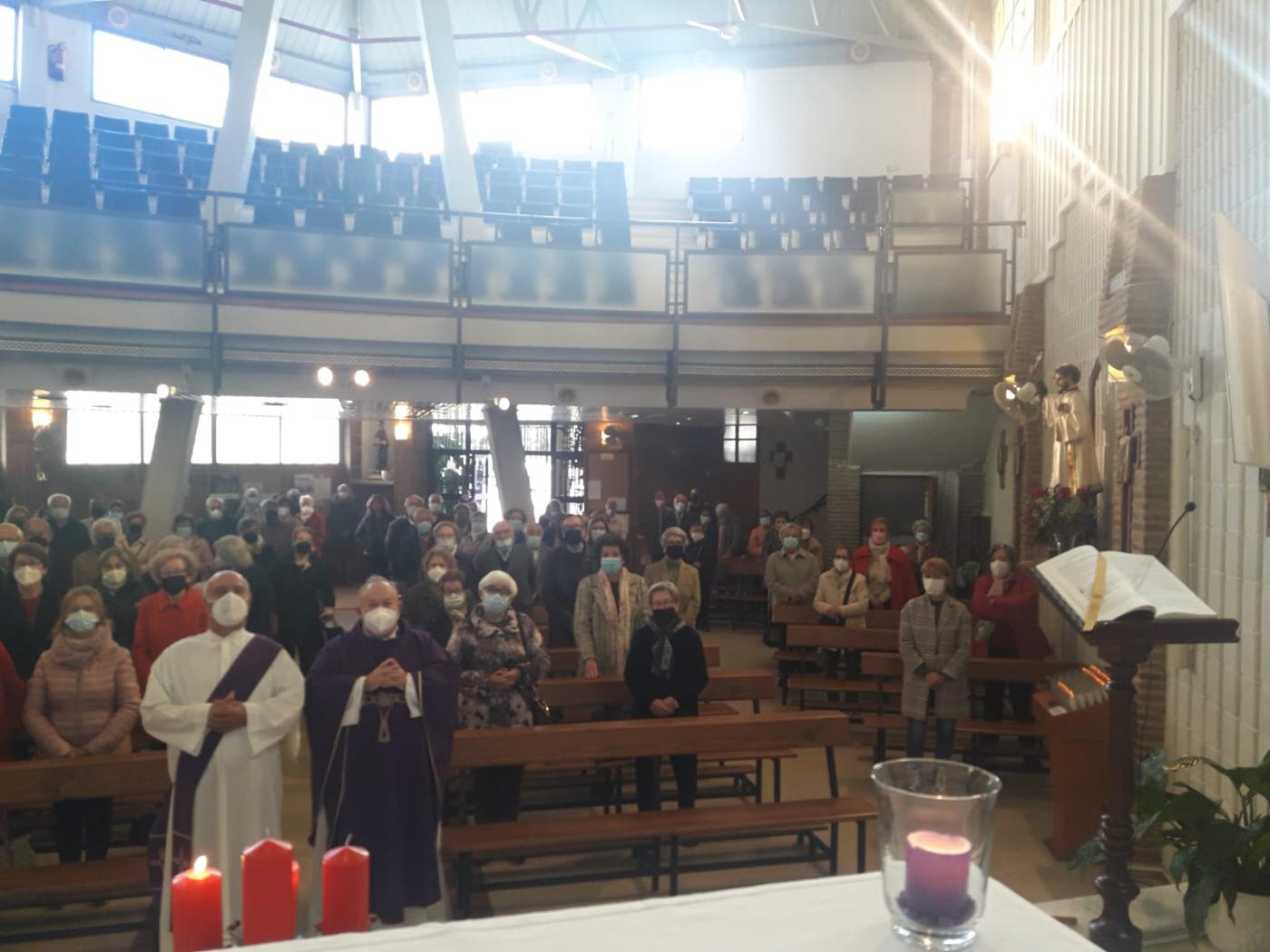 Celebración de San Francisco Javier en la parroquia del mismo nombre, en Málaga capital