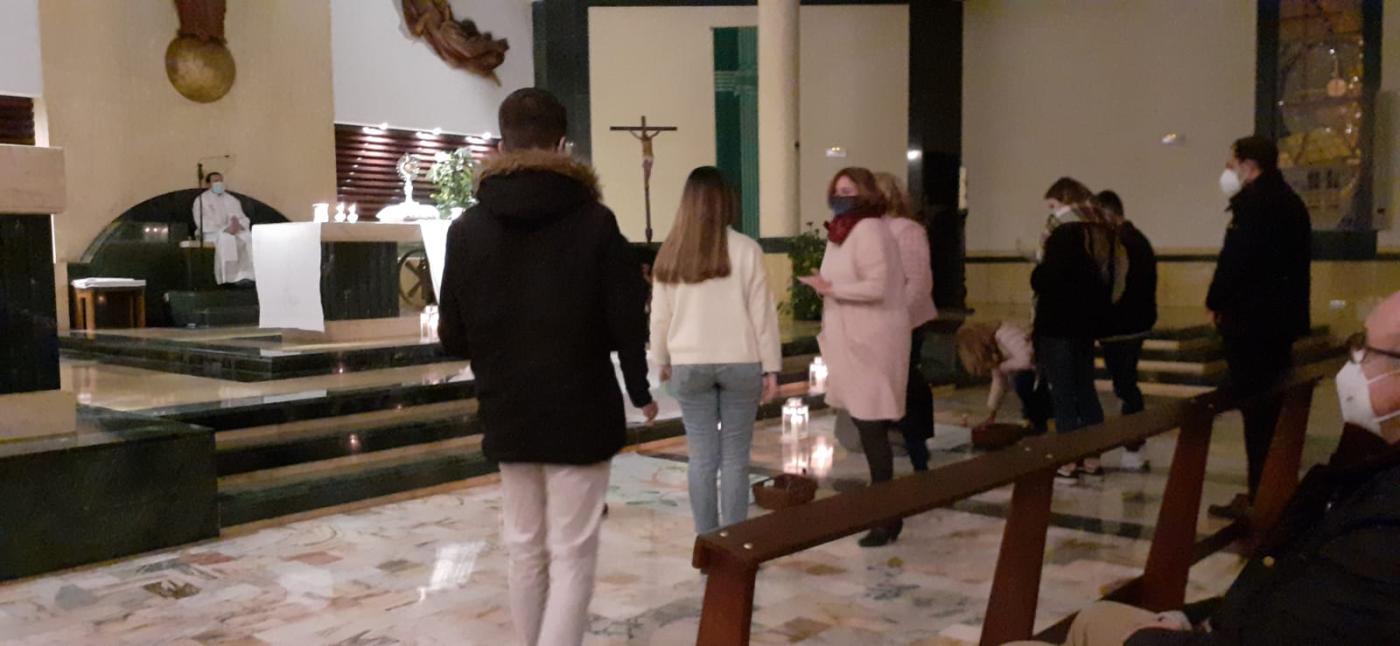 Imagen del Adoremus celebrado el pasado mes de enero, organizado por Pastoral Familiar