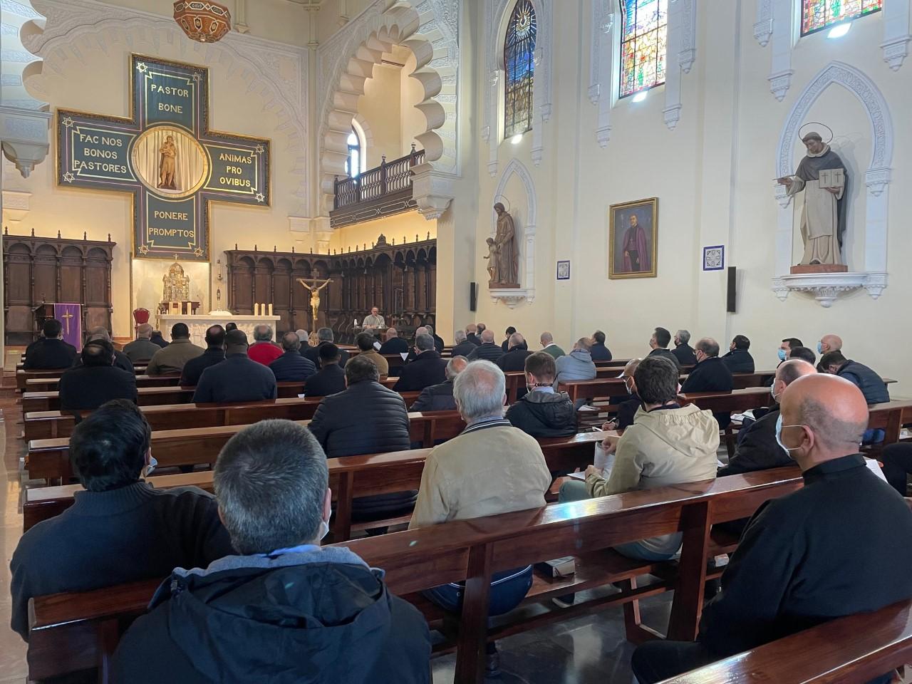 Retiro de Cuaresma para el Clero, en la Capilla del Buen Pastor del Seminario de Málaga // E. LLAMAS