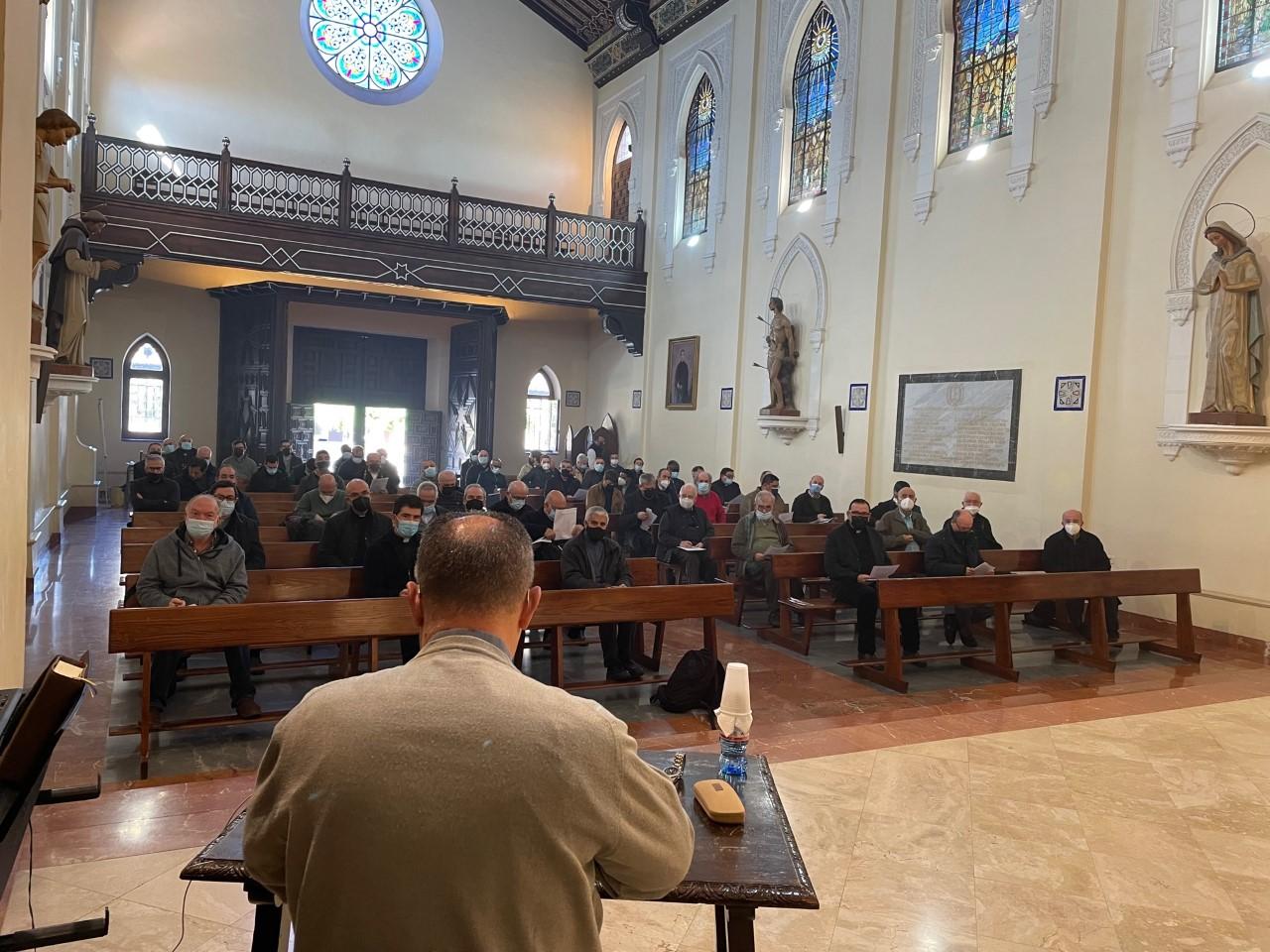 Retiro de Cuaresma para el Clero, en la Capilla del Buen Pastor del Seminario de Málaga // E. LLAMAS