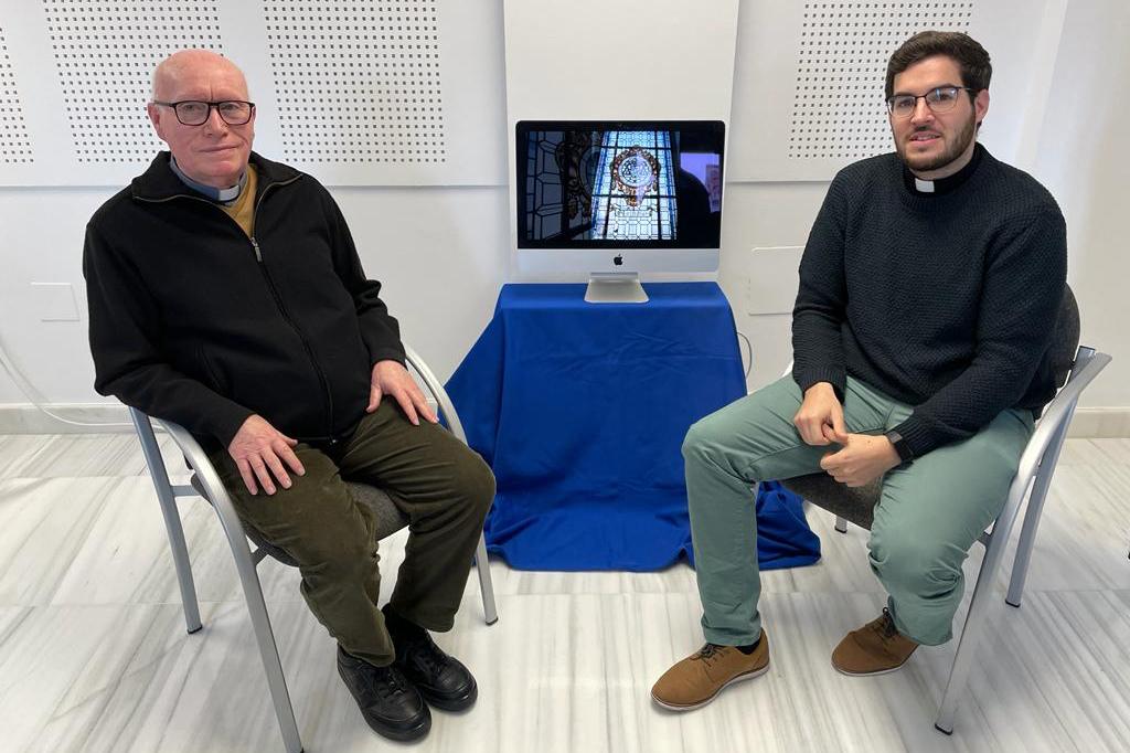 Jesús Ruiz y Santiago Bremermann durante la grabación // E. LLAMAS