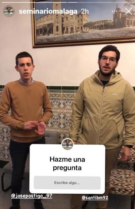 Los seminaristas responderán las preguntas de los jóvenes en un directo en Instagram