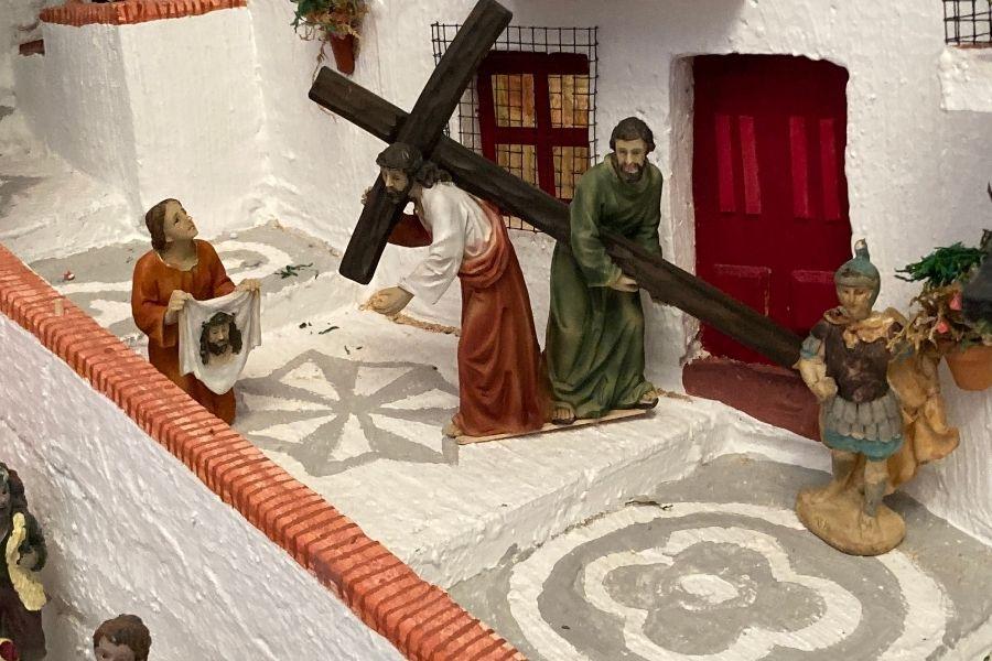 Escena de la Pasión de Cristo en la parroquia de Frigiliana