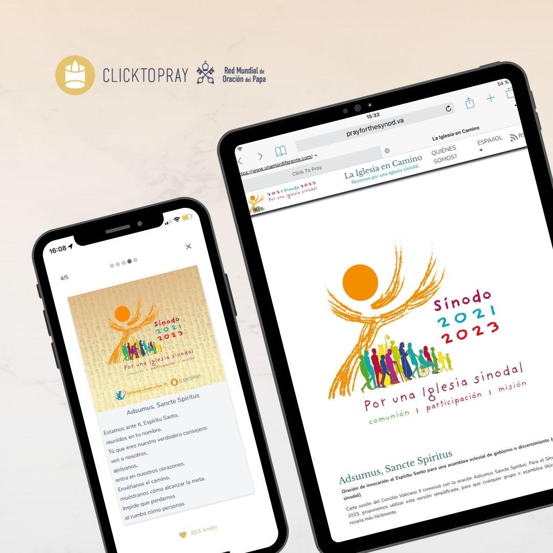 El Sínodo cuenta con una app y un espacio web habilitado para rezar por los frutos del proceso sinodal