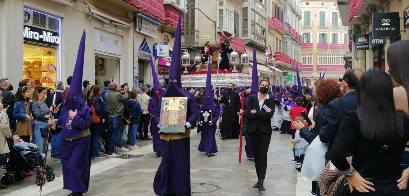 Participación del icono en la Estación Penitencial de la hermandad de Pasión