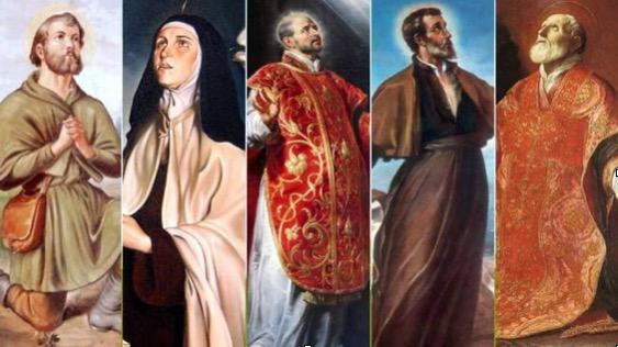 "Repóquer" de santos