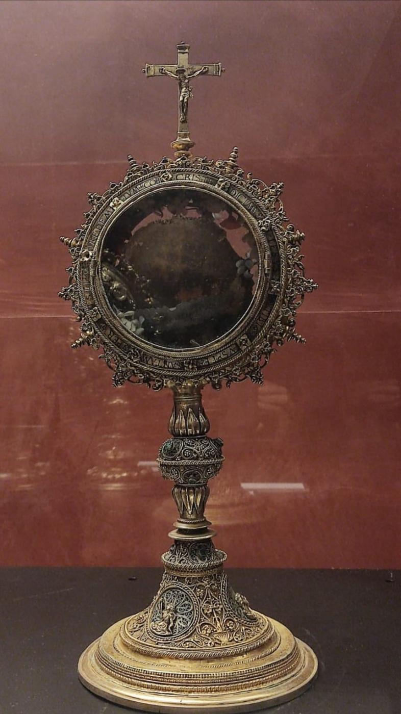 Relicario del cráneo de san Mauricio en la Catedral de Málaga