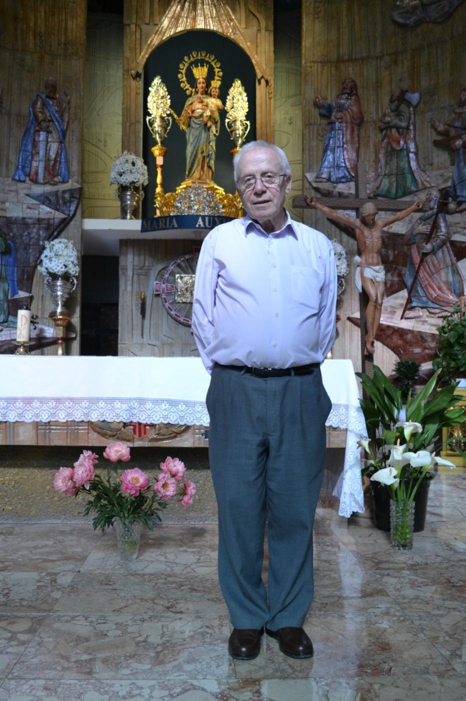 El director de la Casa Salesiana de Málaga, Antonio Gil Prieto, en el Santuario de María Auxiliadora en Málaga
