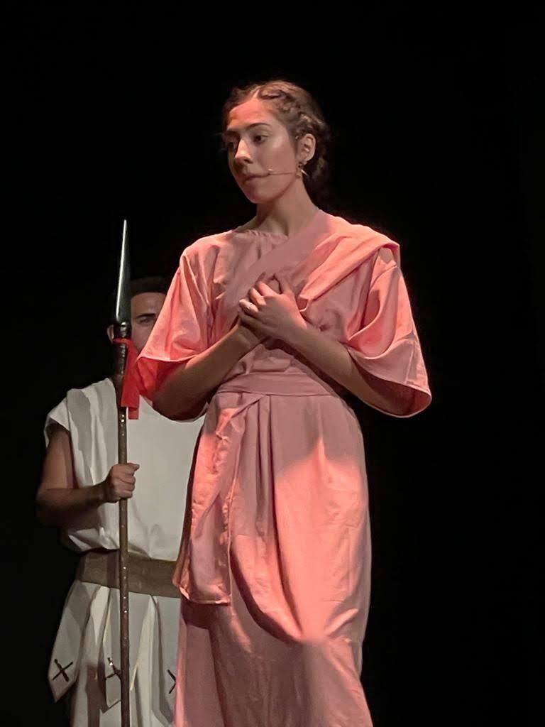 Momento de la representación de la obra Martyres Malacae, sobre la vida de San Ciriaco y Santa Paula