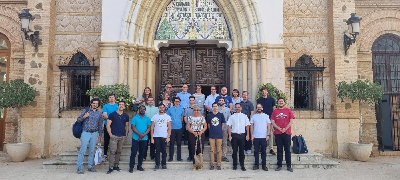 En el Seminario, junto a los Seminaristas