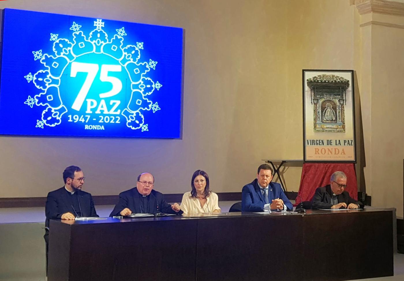 Mesa presidencial en la apertura académica del Congreso Mariológico de Ronda