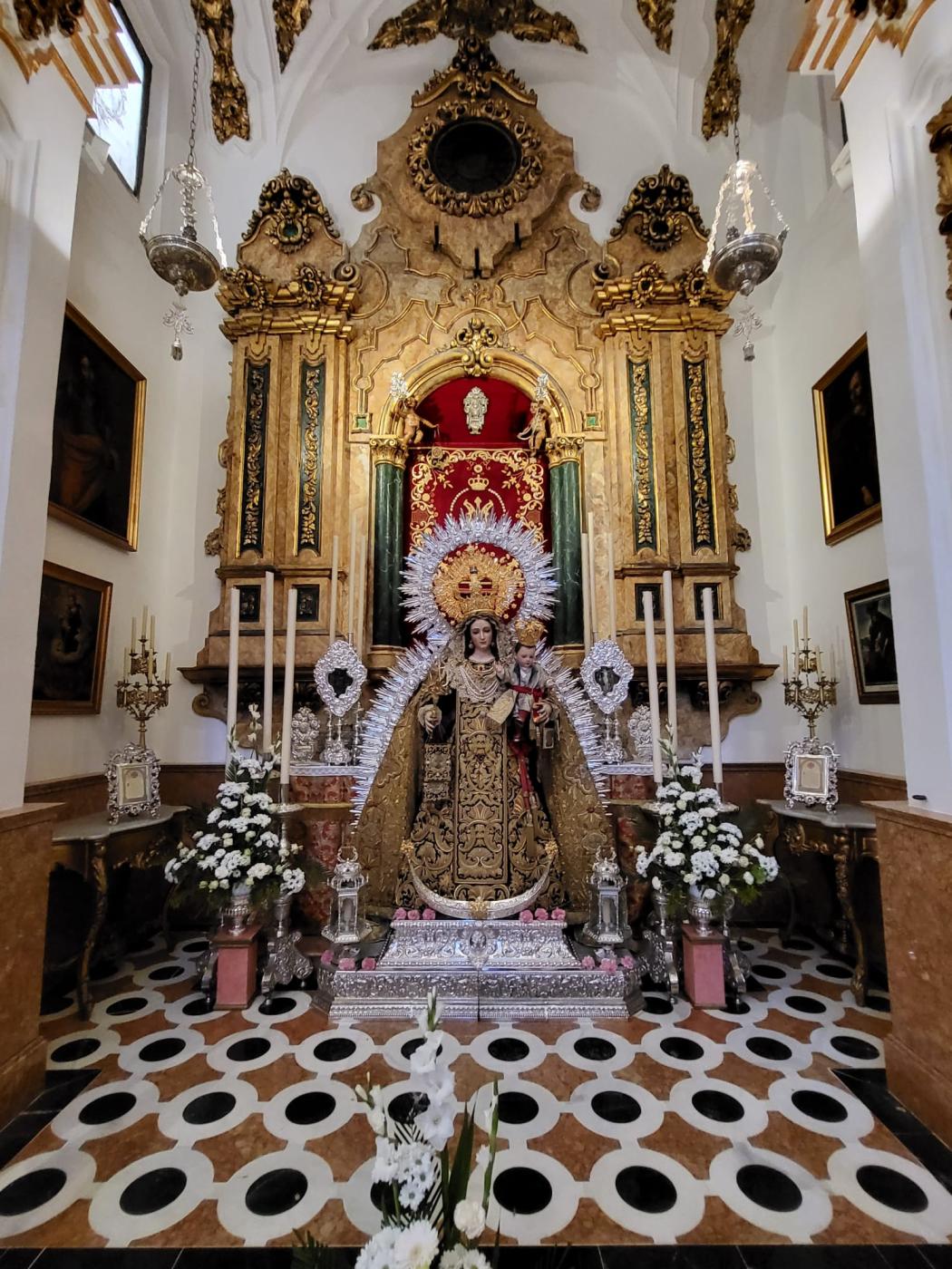 Virgen del Carmen de la hermandad de Los Remedios de Málaga