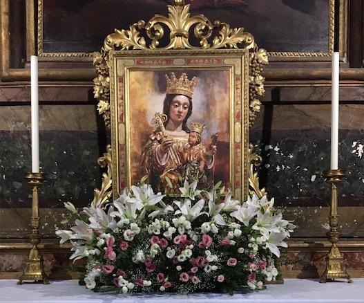 Imagen de la Virgen de la Victoria en la iglesia romana de “Sant’Andrea delle Fratte”
