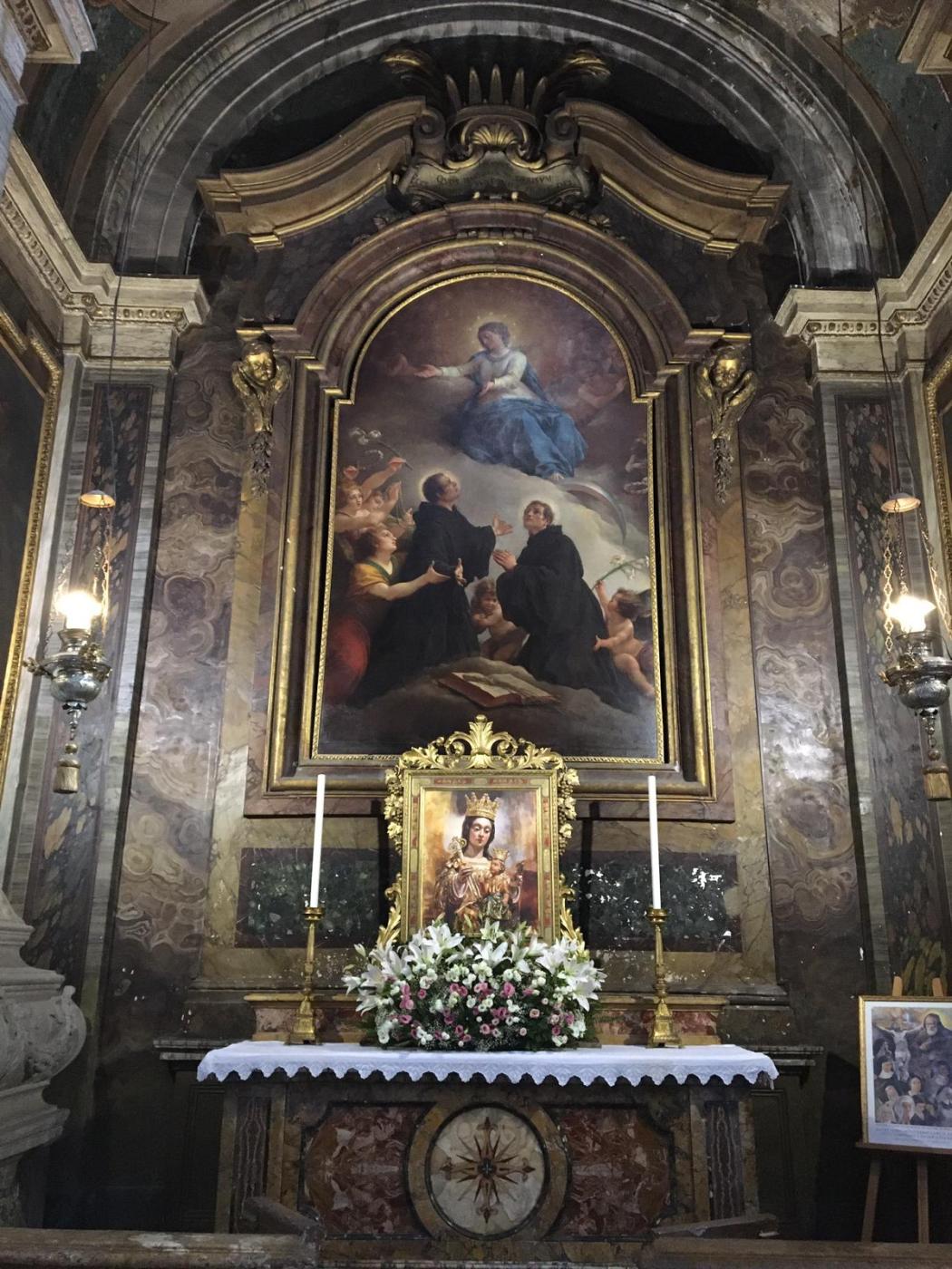 Imagen de la Virgen de la Victoria en la iglesia romana de “Sant’Andrea delle Fratte”