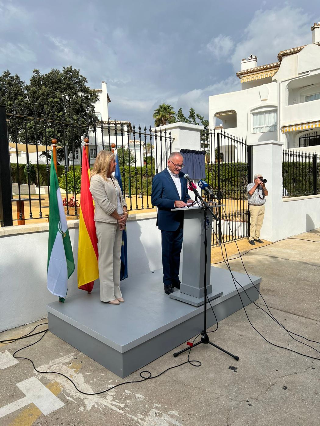 Inauguración del parque Antonio Jesús Carrasco Bootello en Marbella.