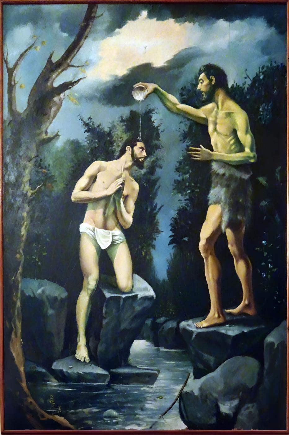 Bautismo del Señor obra del sacerdote Diego Ernesto Wilson, fundador de MIES, que se venera en la parroquia malagueña de San Patricio / J. M. LEIVA