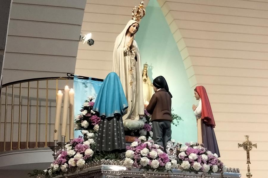 La Virgen de Fátima de Málaga contiene una pequeña cápsula de contenido desconocido