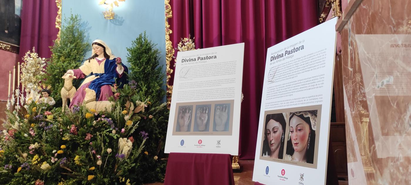 Presentación de la restauración de la Divina Pastora de las Almas / J. DURÁN