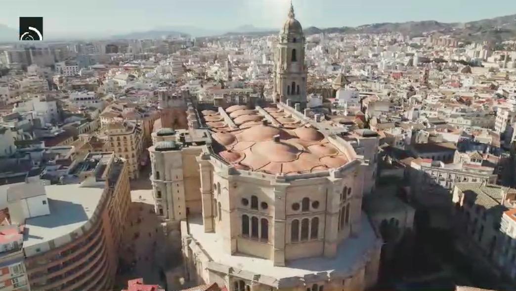 Fotograma del nuevo vídeo promocional de la Catedral de Málaga realizado por Artisplendore
