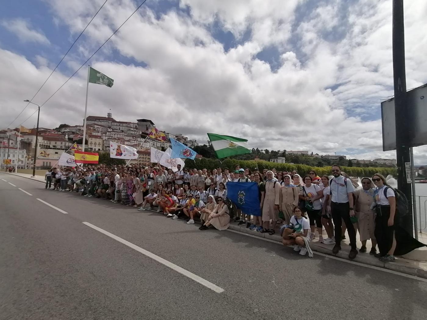 Todos los Malagueños de Días en las Diócesis, llegan a Coimbra para el encuentro con todos los peregrinos de esta Diócesis con el Arzobispo de Coimbra