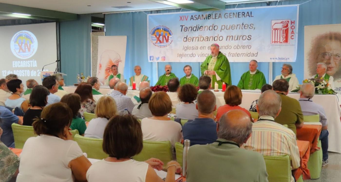 Durante la XIV Asamblea General de la HOAC en Segovia