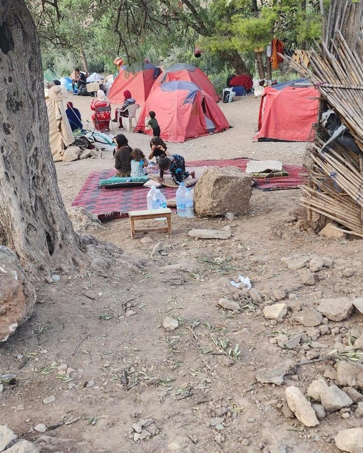 Miembros de Cáritas de Marruecos inspeccionan pueblos afectados por el terremoto. FOTO: Facebook Diócesis de Rabat