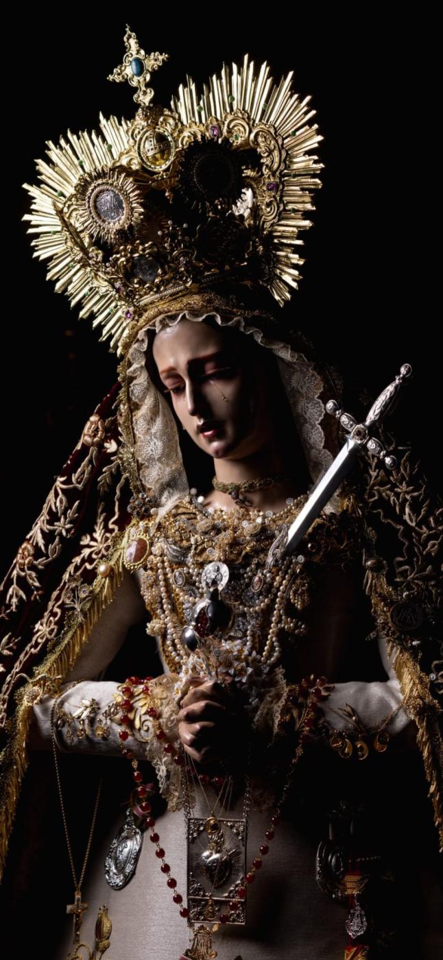 Imagen de la Virgen del Valle de la parroquia de la Natividad