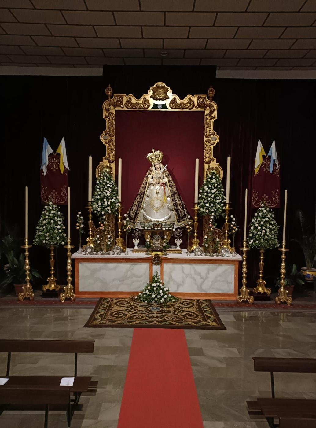 Imagen de la Virgen del Valle de la parroquia de la Natividad