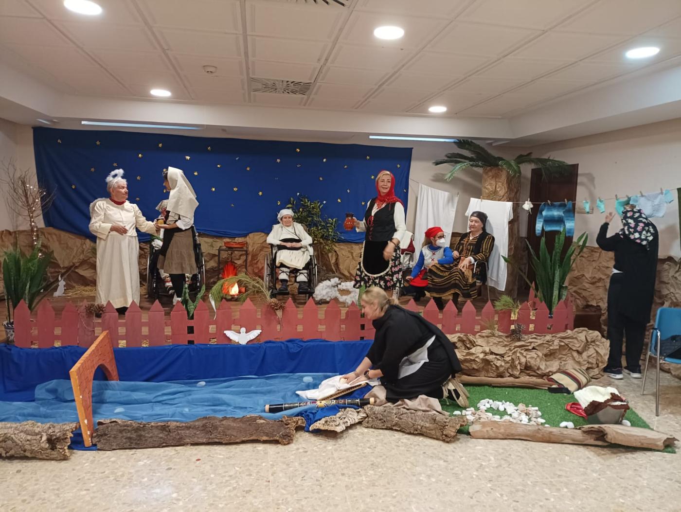 Belén Viviente en la Residencia de Madre Carmen