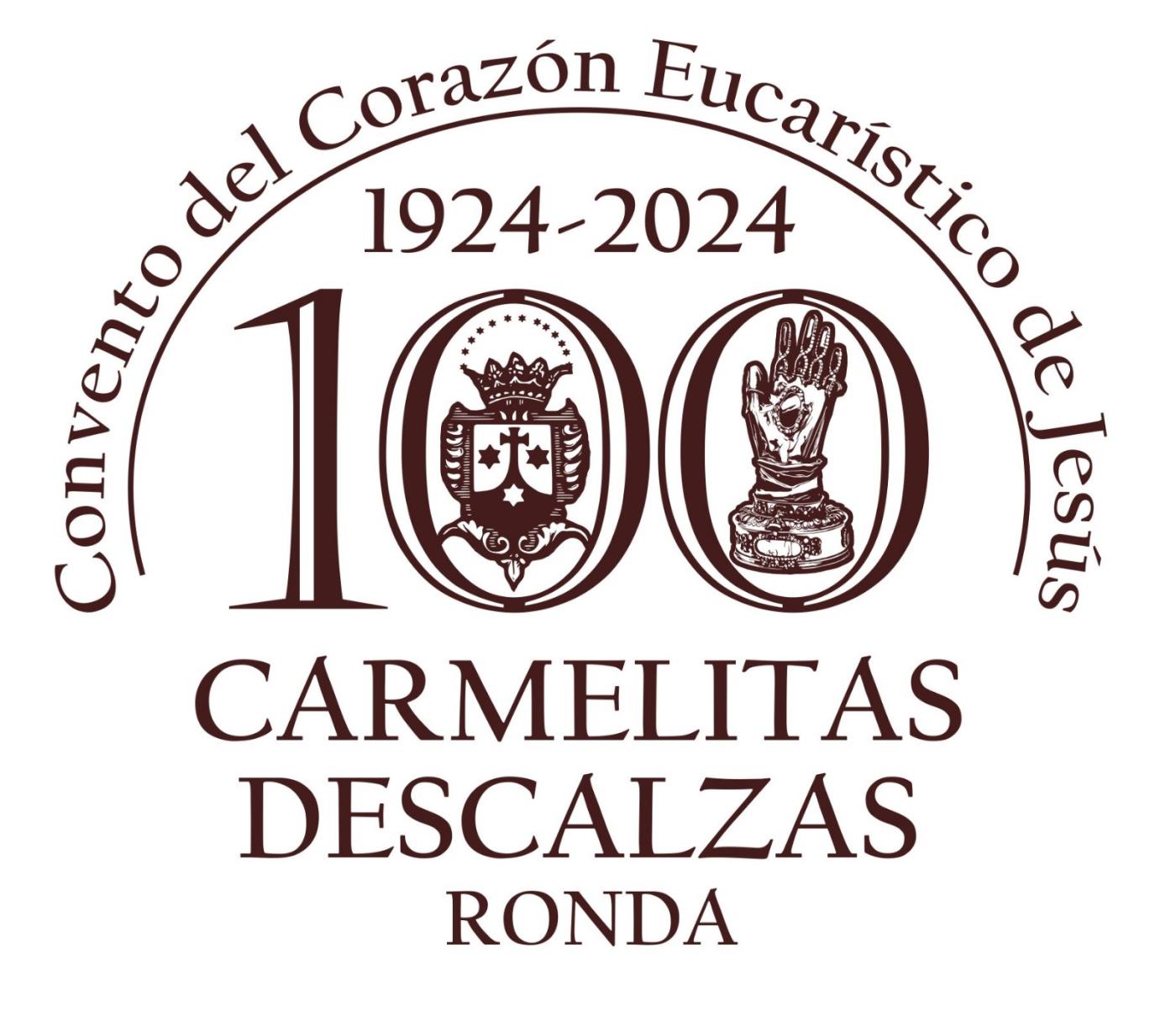 Logotipo del año jubilar de las carmelitas descalzas de Ronda