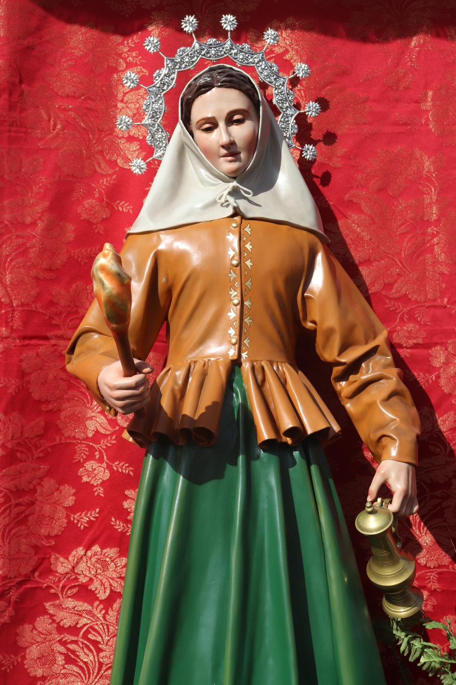 Benamocarra acoge una nueva imagen de santa María de la Cabeza