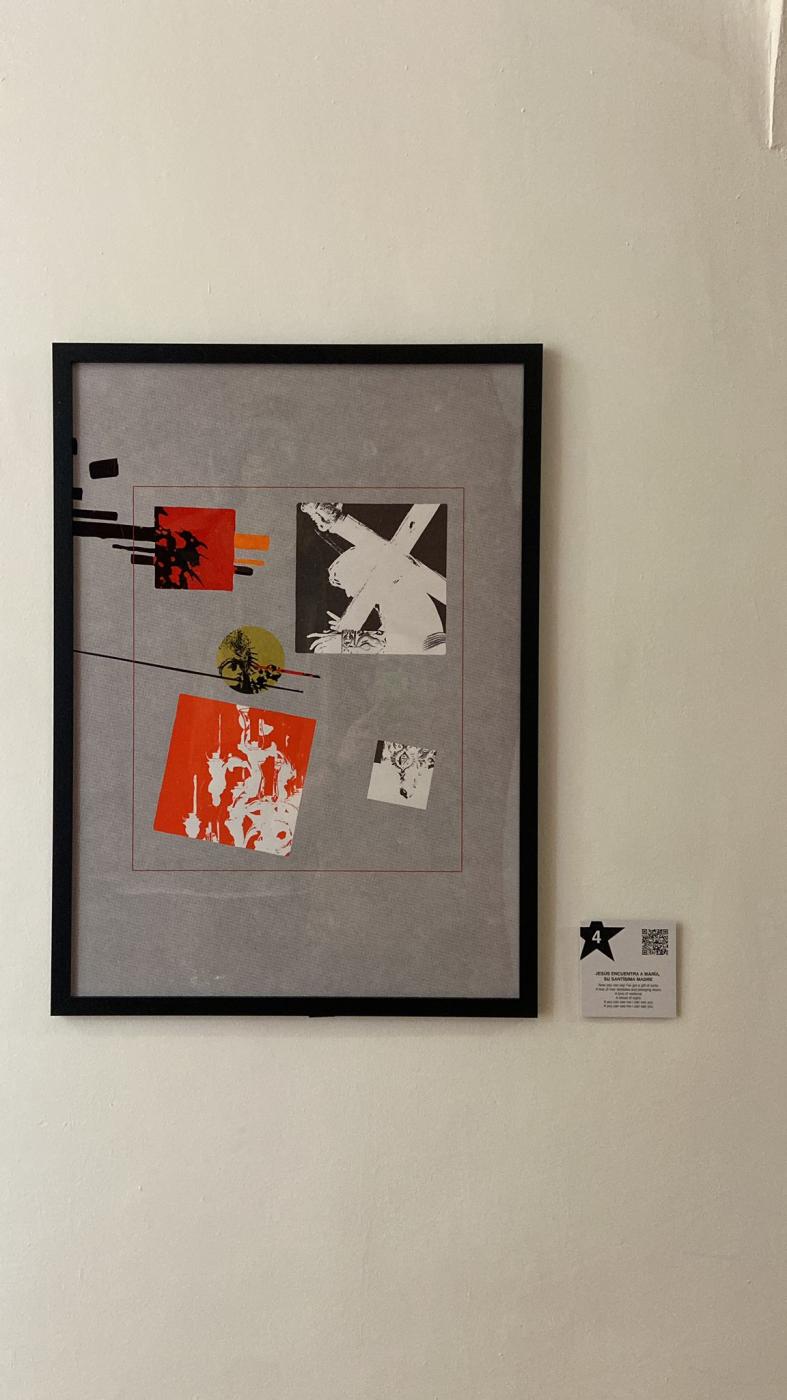 Una de las obras de la exposición "White light, white heat"