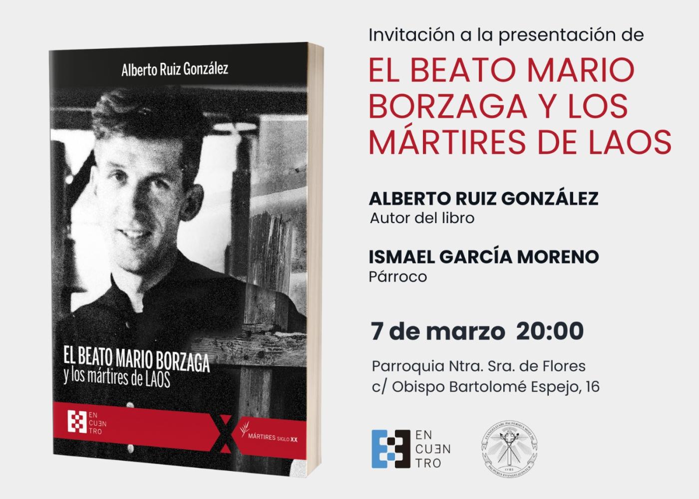 El beato Mario Borzaga y los mártires de Laos en una nueva obra que se presenta en Málaga