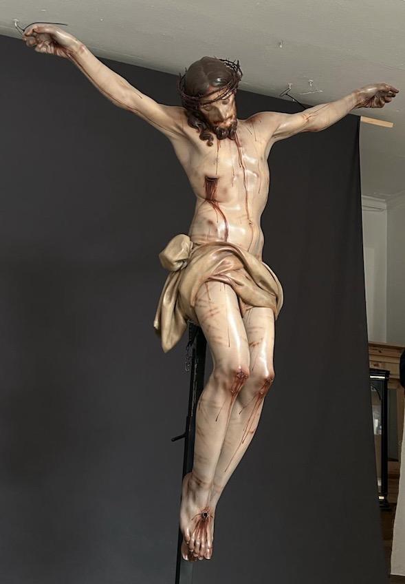 Casabermeja bendice una nueva imagen del Cristo de la Salud