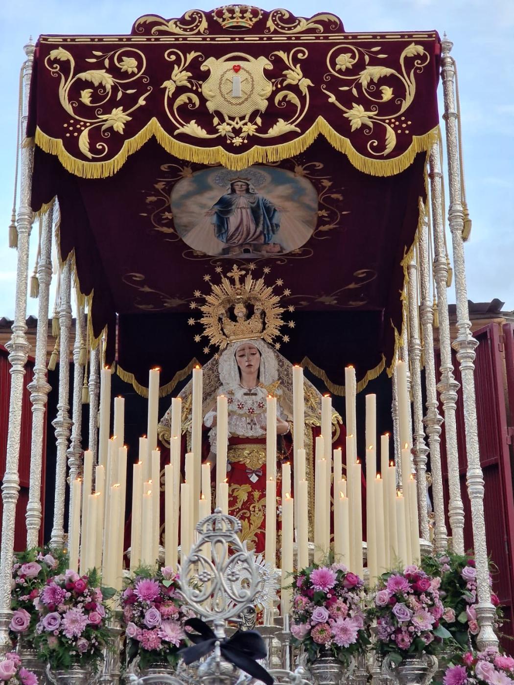 Ntro. Padre Jesús de la Flagelación de Melilla saliendo de su casa el Jueves Santo de 2023