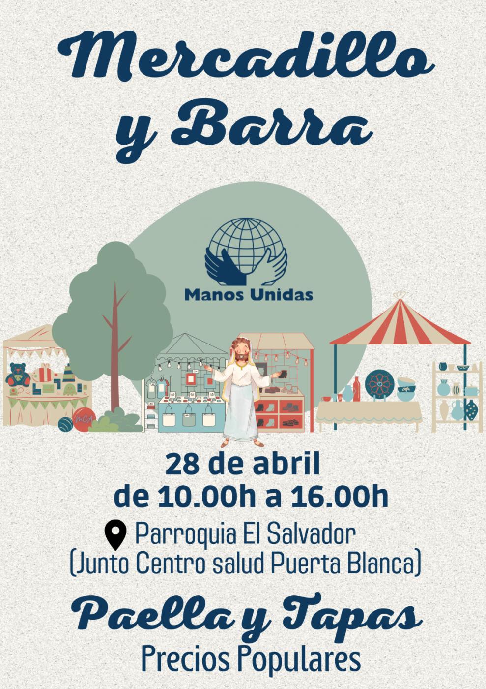 La parroquia El Salvador organiza un mercadillo y una barra solidarias
