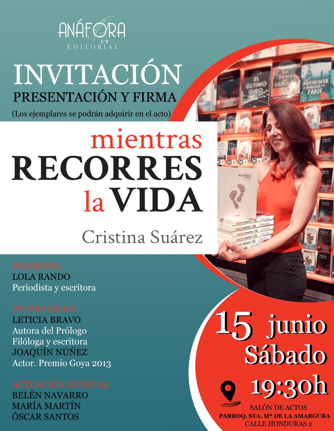 Mientras recorres la vida, un nuevo libro para este verano