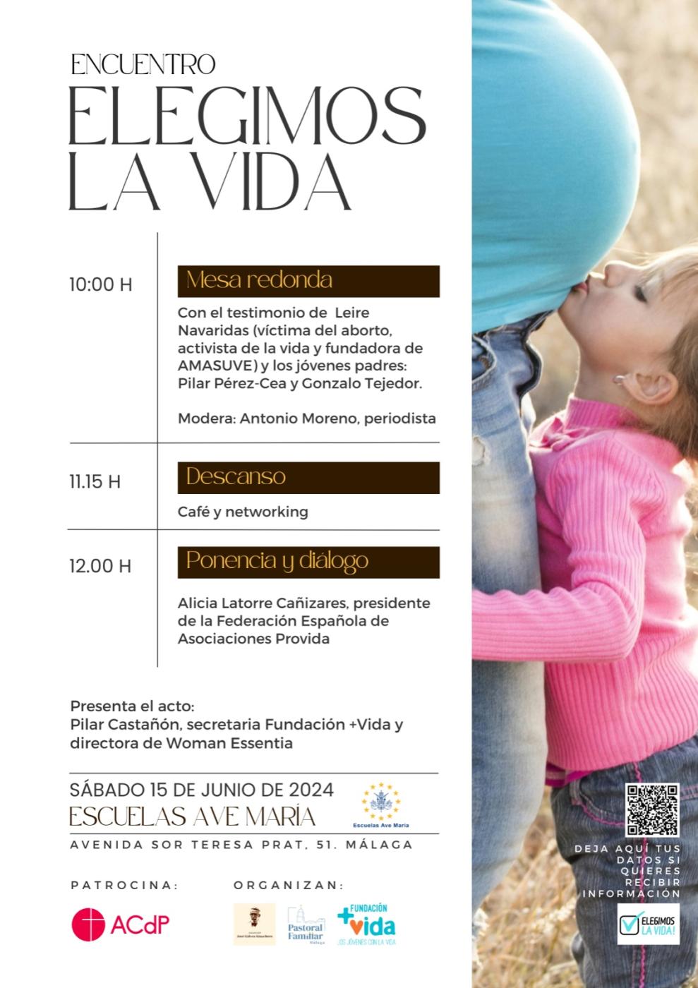 Cartel encuentro Elegimos la Vida