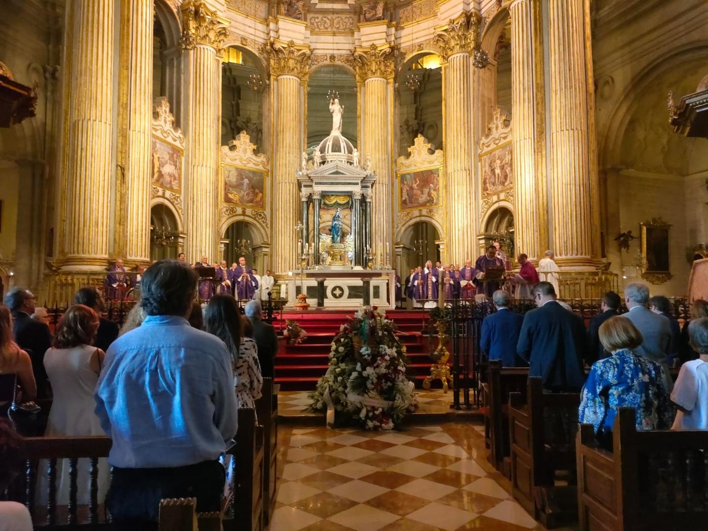 Misa exequial de D. Francisco García Mota en la Catedral de Málaga // A. MEDINA