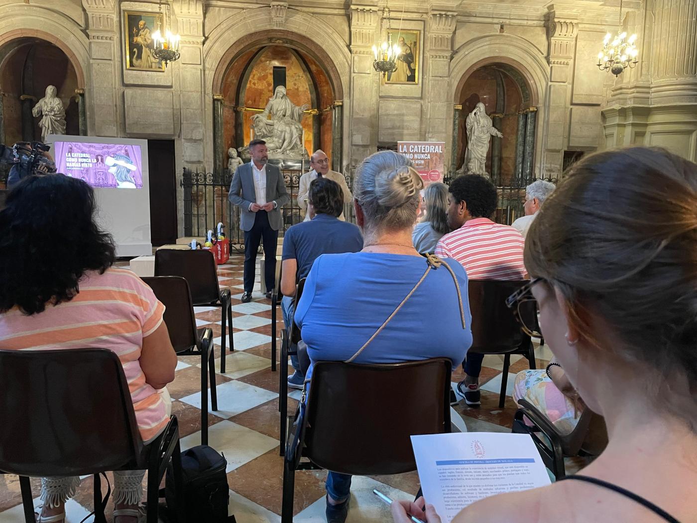 Presentación de la visita virtual en la Catedral de Málaga // E. LLAMAS