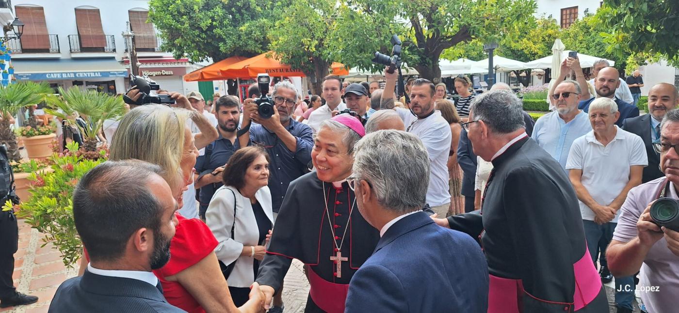 Visita del nuncio a Marbella con motivo del Jubileo de las Instituciones. FOTO: J. C. López