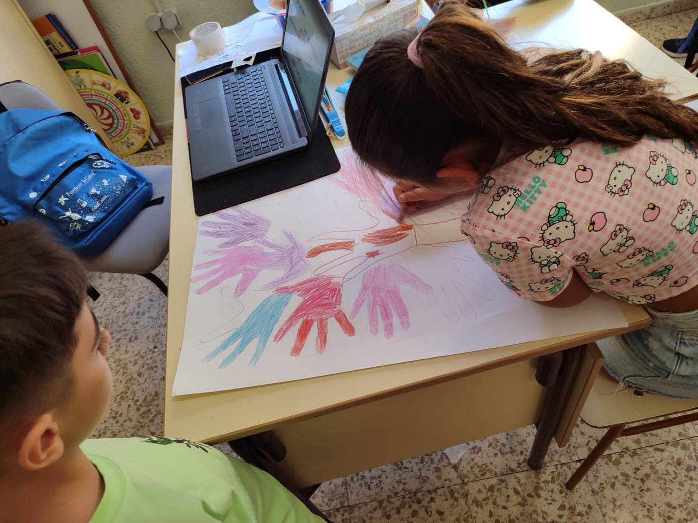 Alumnado del centro en la convivencia "Dejando Huella" con motivo del centenario