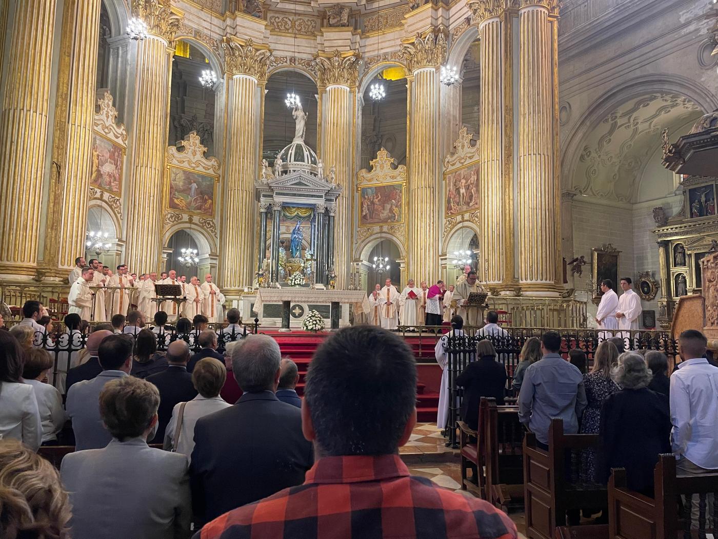 José Ignacio, José Francisco y Antonio, futuros diáconos de la Iglesia de Málaga