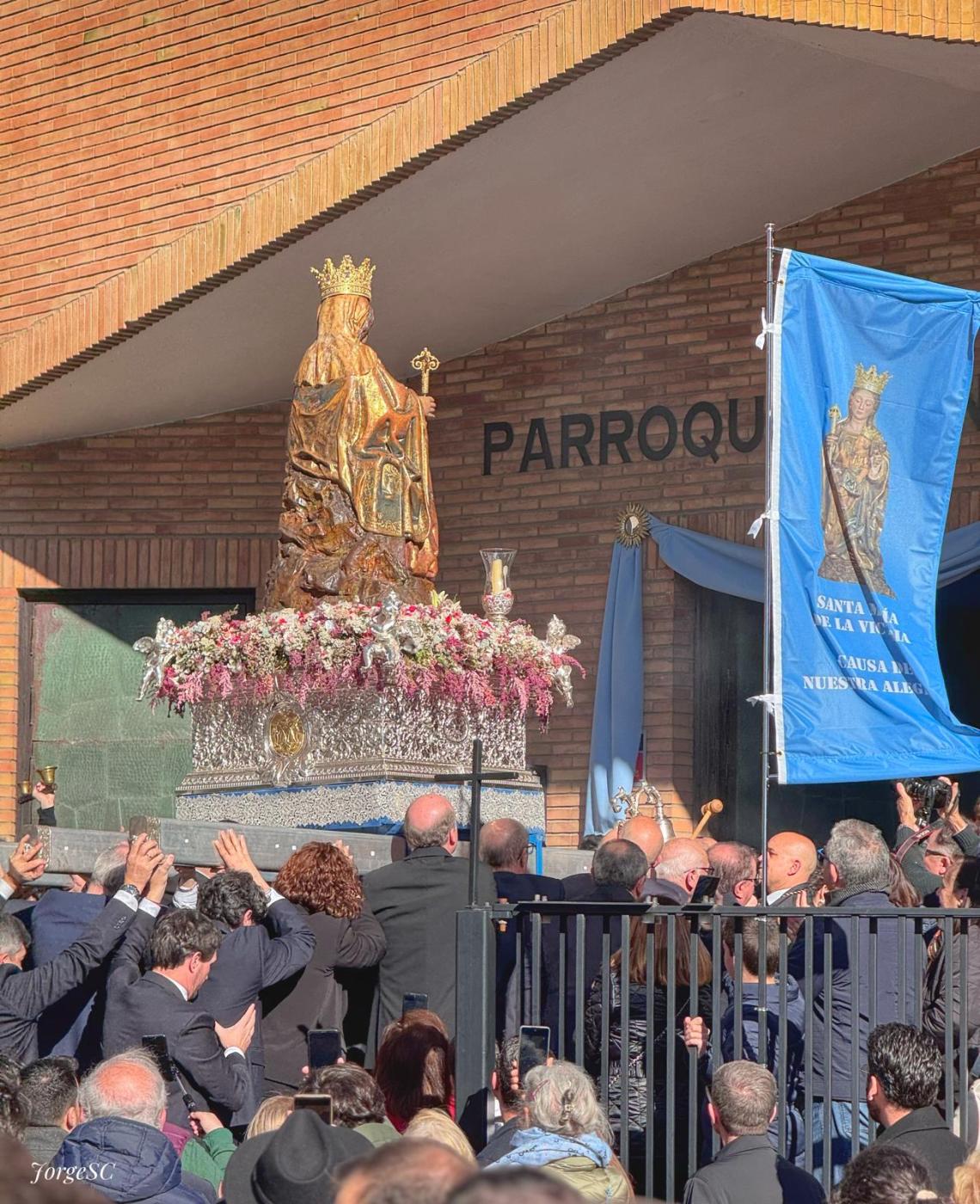 La Virgen en la parroquia de San Gabriel