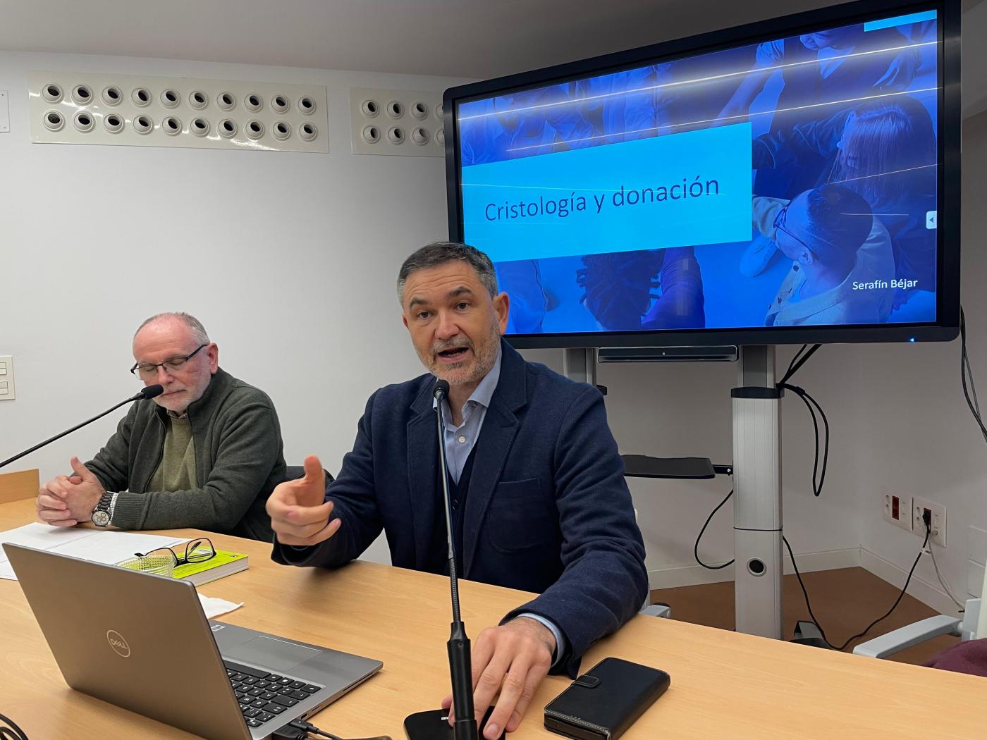Serafín Béjar, en el Centro Arrupe de Málaga