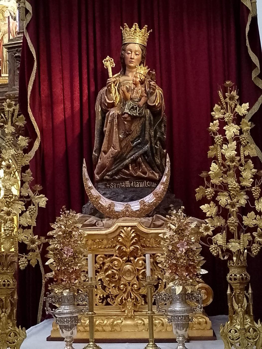 La Virgen de la Victoria preparaba su regreso al Santuario